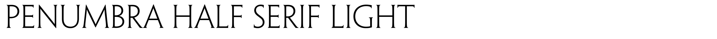 Penumbra Half Serif Light